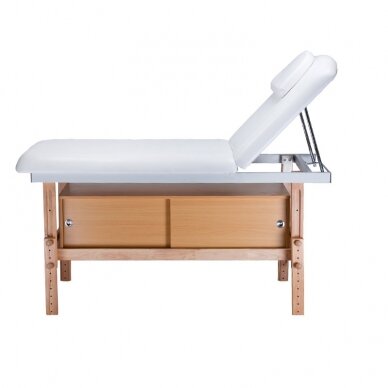 Professional stationary massage table BD-8240A, white color 2