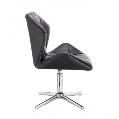 Master chair with stable base HR212CROSS, black eco leather 2