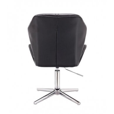 Master chair with stable base HR212CROSS, black eco leather 3