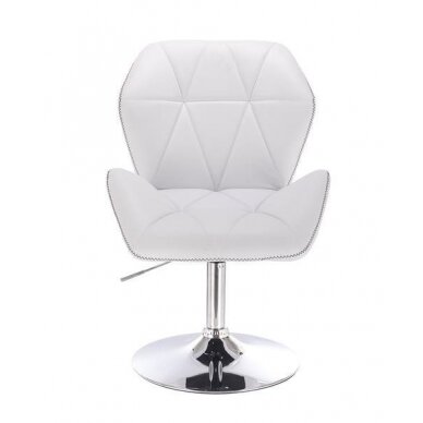 Professional eco leather master chair with stable base HR212, white 1