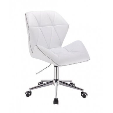 Professional eco leather master chair with wheels HR212K, white