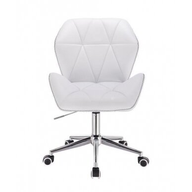 Professional eco leather master chair with wheels HR212K, white 1