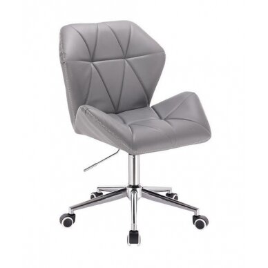 Professional eco leather master chair with wheels HR212K, gray