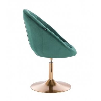 Beauty salons and beauticians stool HR8516, green velor 2