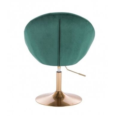 Beauty salons and beauticians stool HR8516, green velor 3