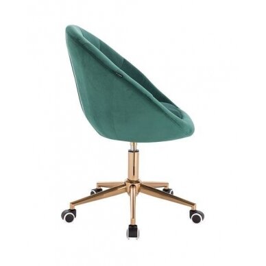 Professional beauty salons and beauticians stool HR8516K, green velor 2