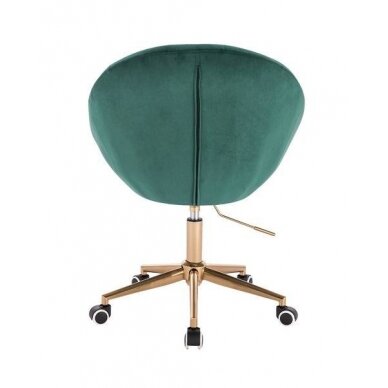 Professional beauty salons and beauticians stool HR8516K, green velor 3