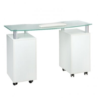 Professional manicure table BD-3453, white color 1