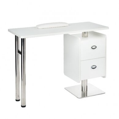 Professional manicure table BD-3465, white color