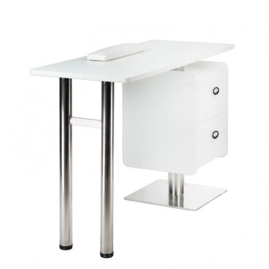 Professional manicure table BD-3465, white color 2