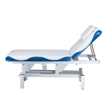 Professional electric massage table BD-8230, white-blue color 2