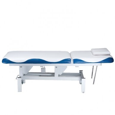 Professional electric massage table BD-8230, white-blue color 3