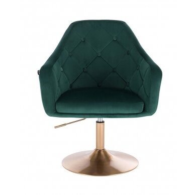 Beauty salons and beauticians stool HR831, green velor 1