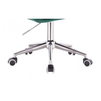 Professional beauty salons and beauticians stool HR831K, green velor 3