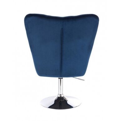 Beauty salons and beauticians stool HR650N, blue velour 3