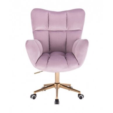 Professional beauty salons and beauticians stool HR650K, lilac velor 1