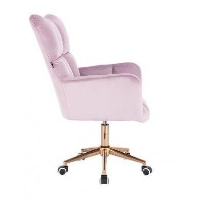 Professional beauty salons and beauticians stool HR650K, lilac velor 2