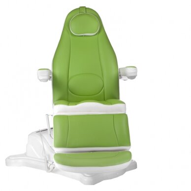 Professional electric recliner-bed for beauticians Mazaro BR-6672, 4 motors, green color 2