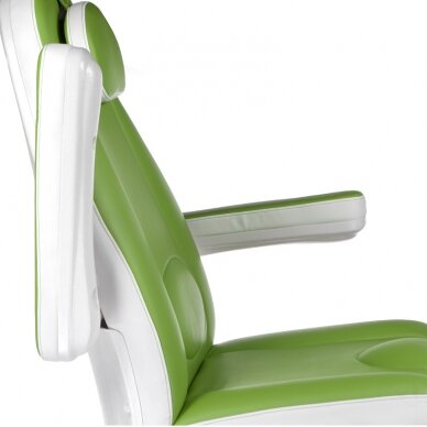 Professional electric podiatry chair for pedicure procedures Mazaro BR-6672A, 5 motors, green color 5