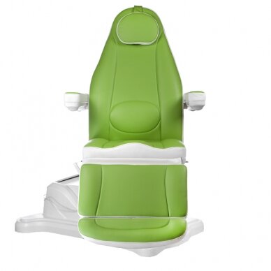 Professional electric recliner-bed for beauticians Mazaro BR-6672B, 3 motors, green color 2