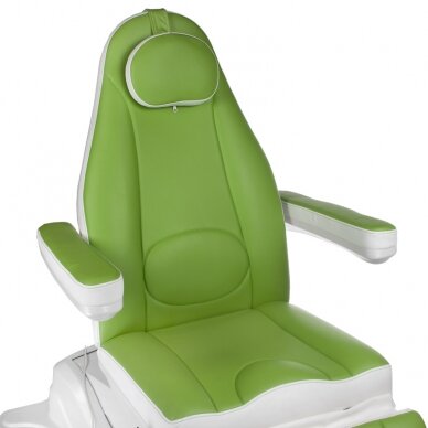 Professional electric recliner-bed for beauticians Mazaro BR-6672B, 3 motors, green color 3