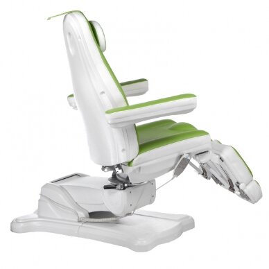 Professional electric podiatric chair-bed for pedicure procedures MAZARO BR-6672C, 3 motors, green color 1