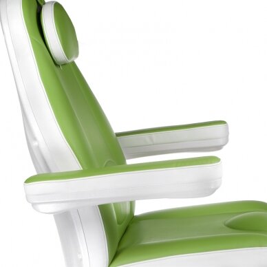 Profesionali elektrinė podologinė kėdė- lova-gultas pedikiūro procedūroms MAZARO BR-6672C, 3 variklių, žalios spalvos 4