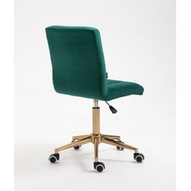 Beauty salons and beauticians stool HR7009K, green velour 3