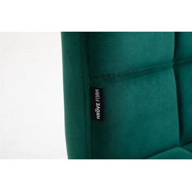 Beauty salons and beauticians stool HR7009K, green velour 8