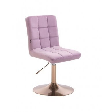 Beauty salons and beauticians stool HR7009N, lilac velour