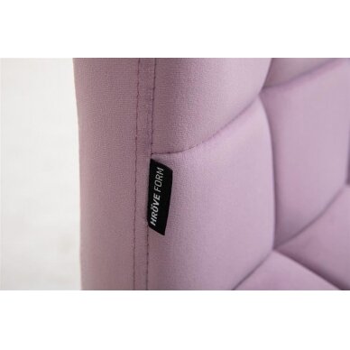 Beauty salons and beauticians stool HR7009N, lilac velour 3