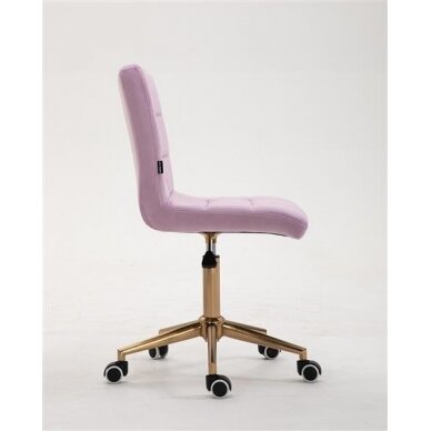 Beauty salons and beauticians stool HR7009K, lilac velour 1