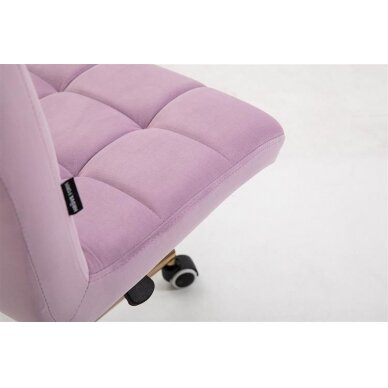 Beauty salons and beauticians stool HR7009K, lilac velour 8