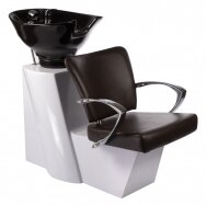 Professional hairdresser head wash LIVIO BH-8012, brown color