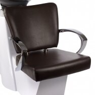 Professional hairdresser head wash LIVIO BH-8012, brown color