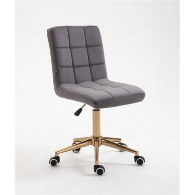 Beauty salons and beauticians stool HR7009K, graphite velour