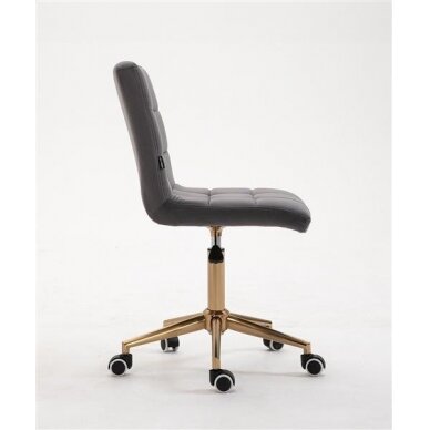 Beauty salons and beauticians stool HR7009K, graphite velour 2