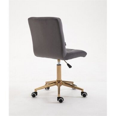 Beauty salons and beauticians stool HR7009K, graphite velour 3