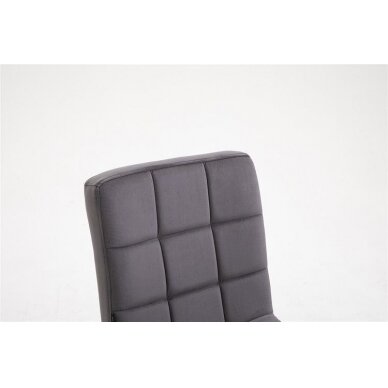 Beauty salons and beauticians stool HR7009K, graphite velour 4