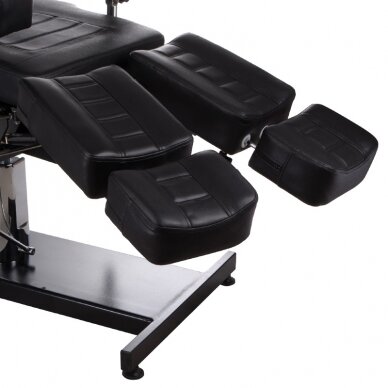 Professional hydraulic bed / couch for pedicure and tattoo work BD-3603, black color 6