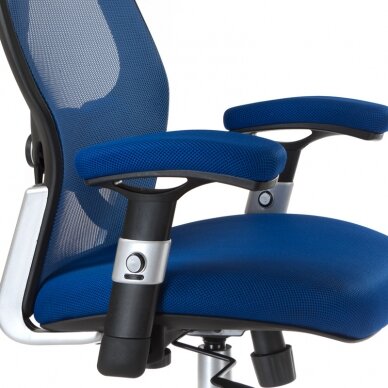 Reception, office chair CorpoComfort BX-4144, blue color 4