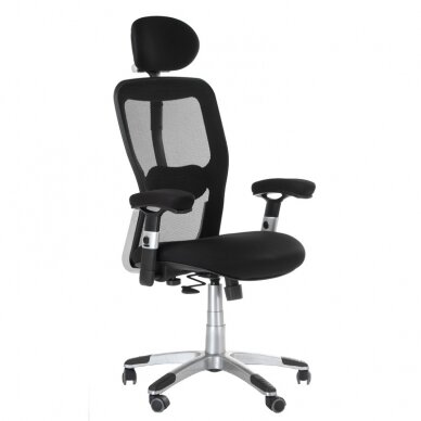 Reception, office chair CorpoComfort BX-4147, black color