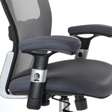 Reception, office chair CorpoComfort BX-4147, grey color 4