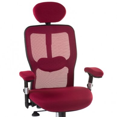 Reception, office chair CorpoComfort BX-4147, red color 1