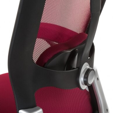 Reception, office chair CorpoComfort BX-4147, red color 3