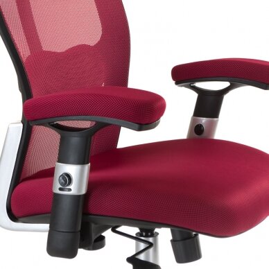 Reception, office chair CorpoComfort BX-4147, red color 4