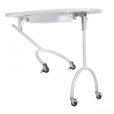 Professional folding manicure table BD-3416 + transport bag, white color 1