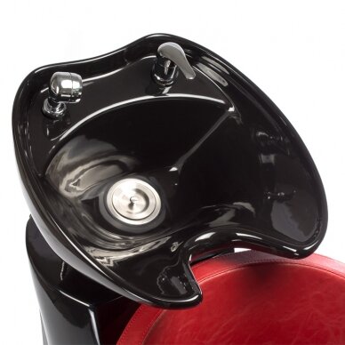 Professional sink for hairdressers and barber PAOLO BH-8031, red color 2