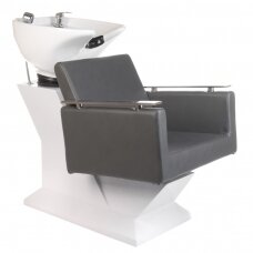 Professional sink for hairdressers MILO BH-8025, gray color