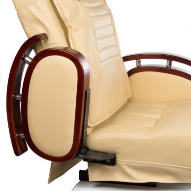 Profesionali elektrinė podologinė kėdė pedikiūro procedūroms su masažo funkcija BR-3820D, smėlio spalvos 4